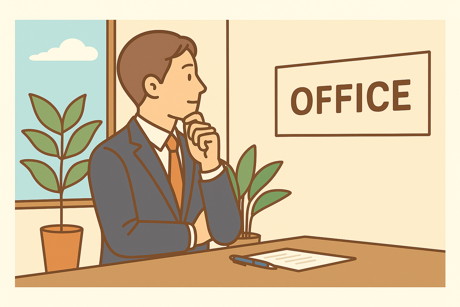 いわき市のオフィスデザイン・ブランディングのイラスト