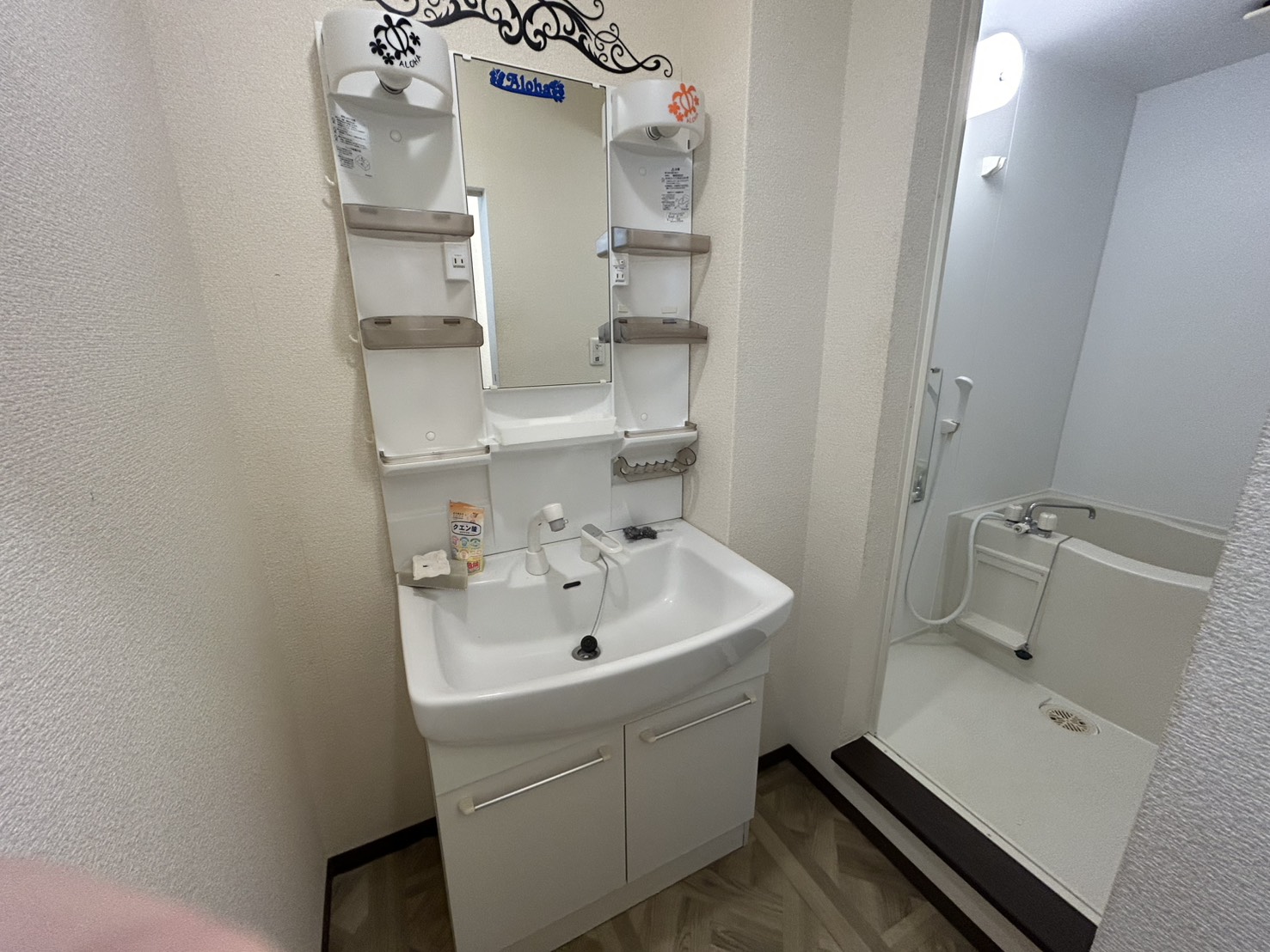 室内 スケルトン感のある区画